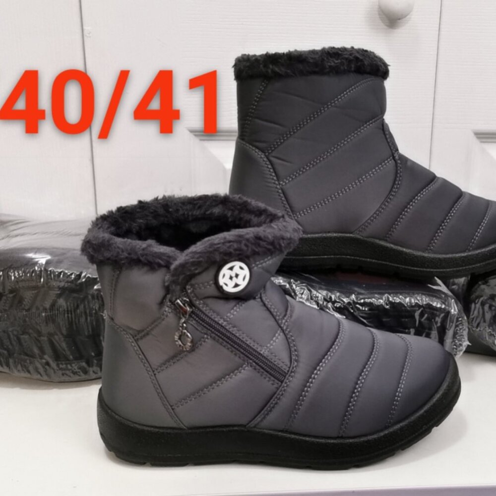 Snow Boots Womens Winter Ankle Boots Ladies Warm Fur Lined Booties - Picture 7 of 11